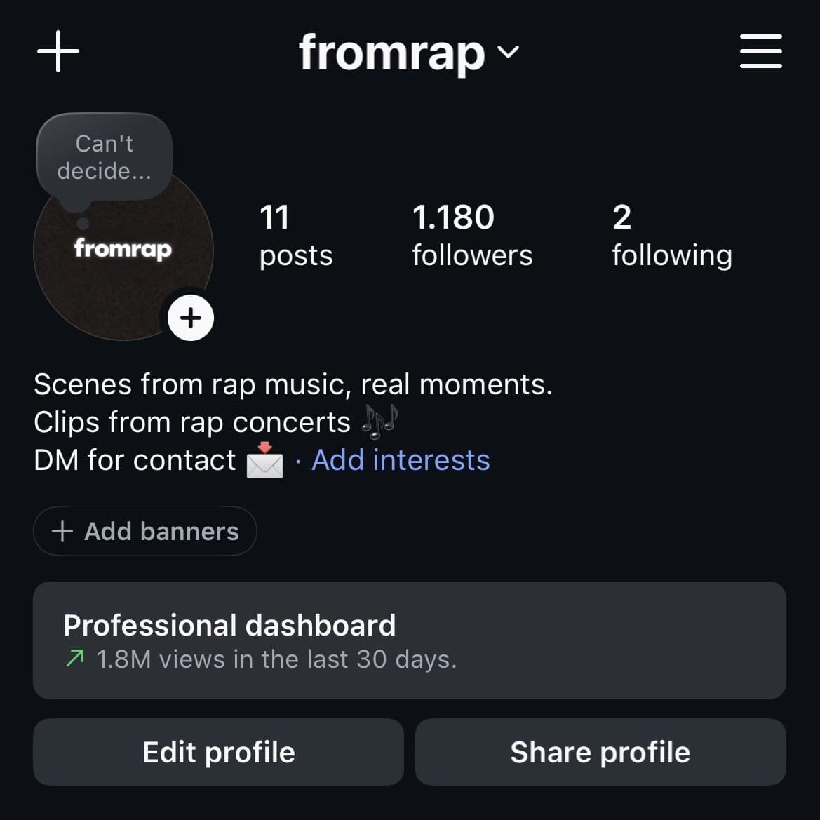 fromrap instagram profile