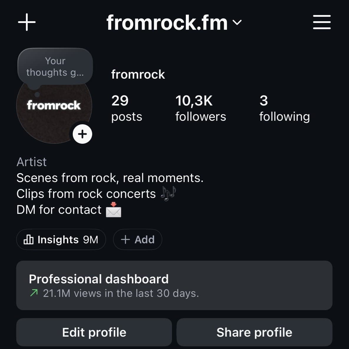 fromrock instagram profile